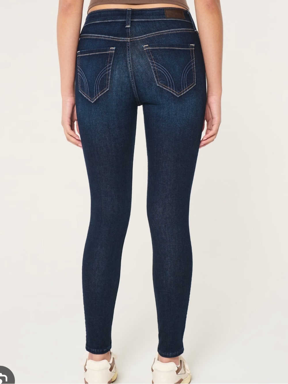 Hollister Black and Gray Skinny Jeans with Gradient Effect